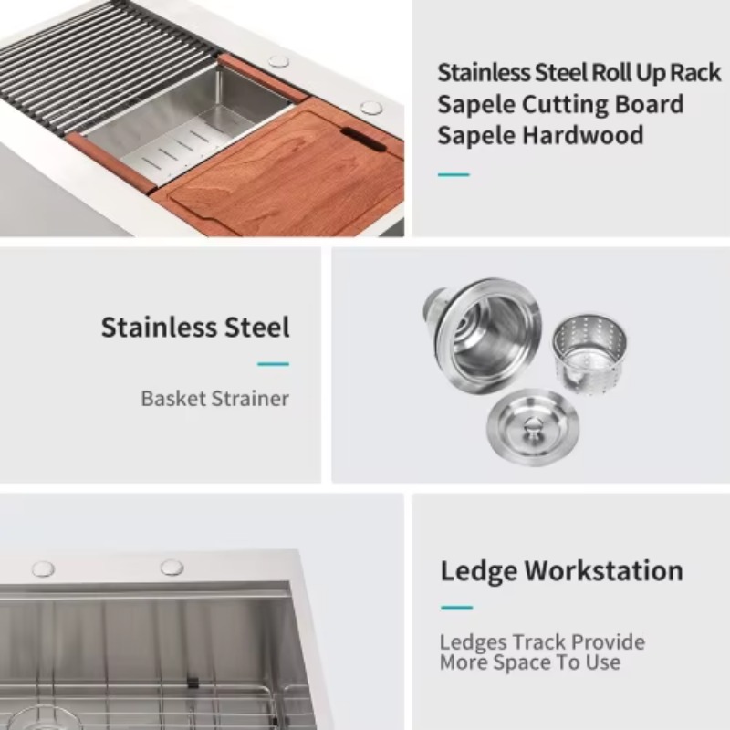 Commercial Kitchen Usa - Wastafel Dapur Farmhouse ATV Heavy Duty