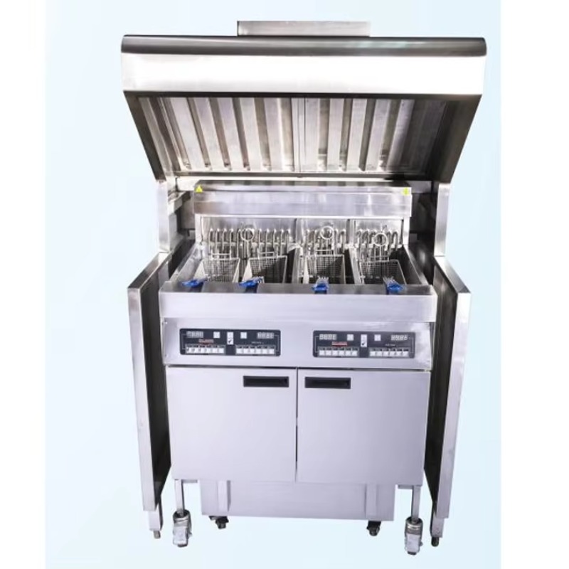 Commercial Kitchen Usa - Hood Tipe Lantai Komersial Fabrikasi Stainless
