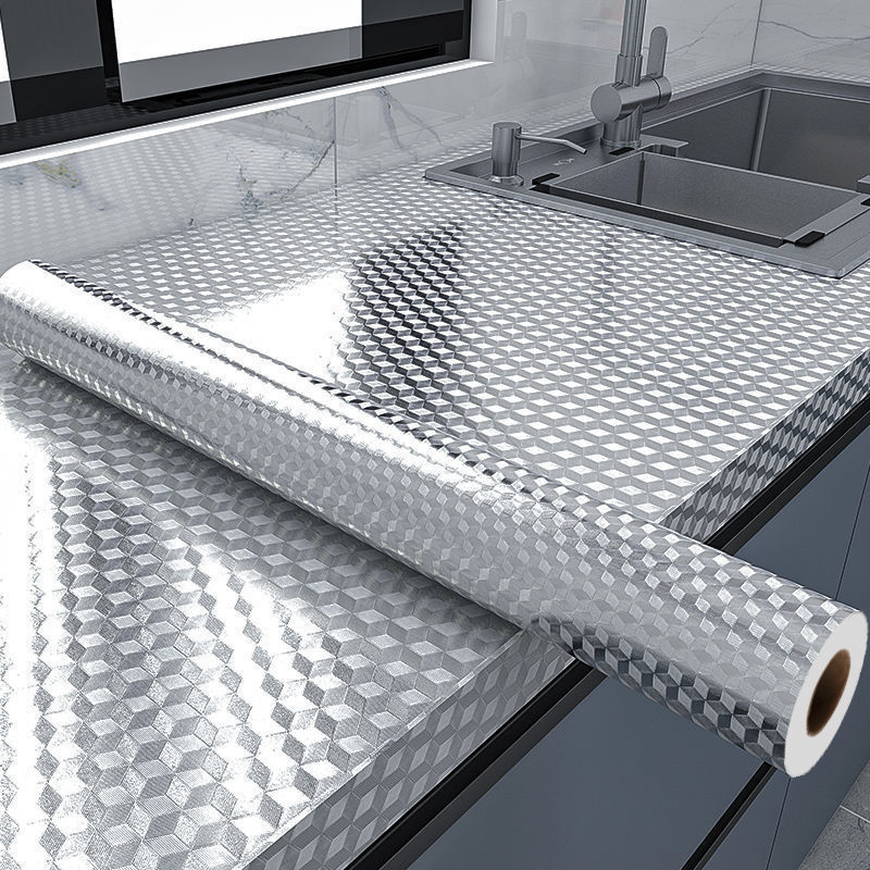 Commercial Kitchen Wall Panels - Stiker Dinding Dapur Anti Minyak Aluminium