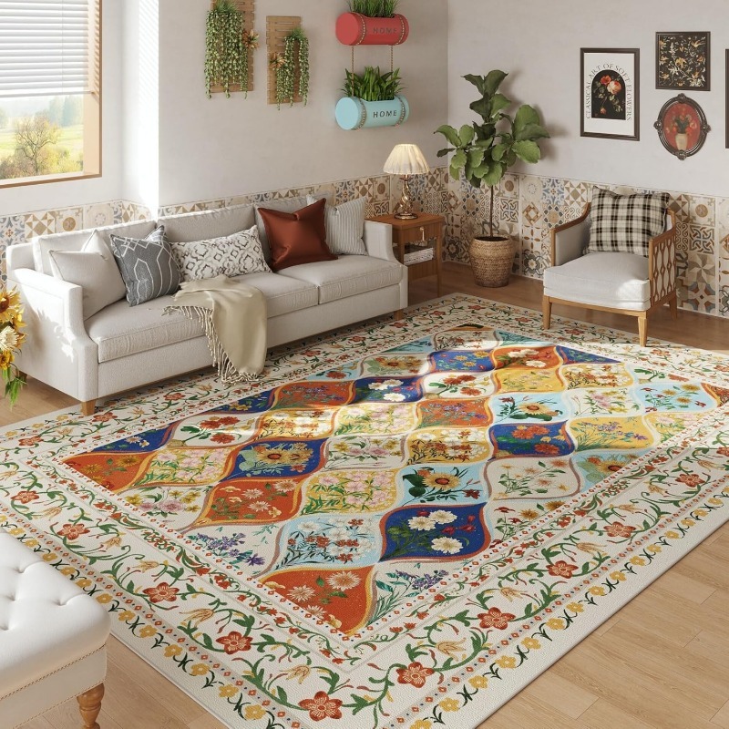 Commercial Dishwasher Table - Karpet Ruang Tamu Pola Bunga Bohemian