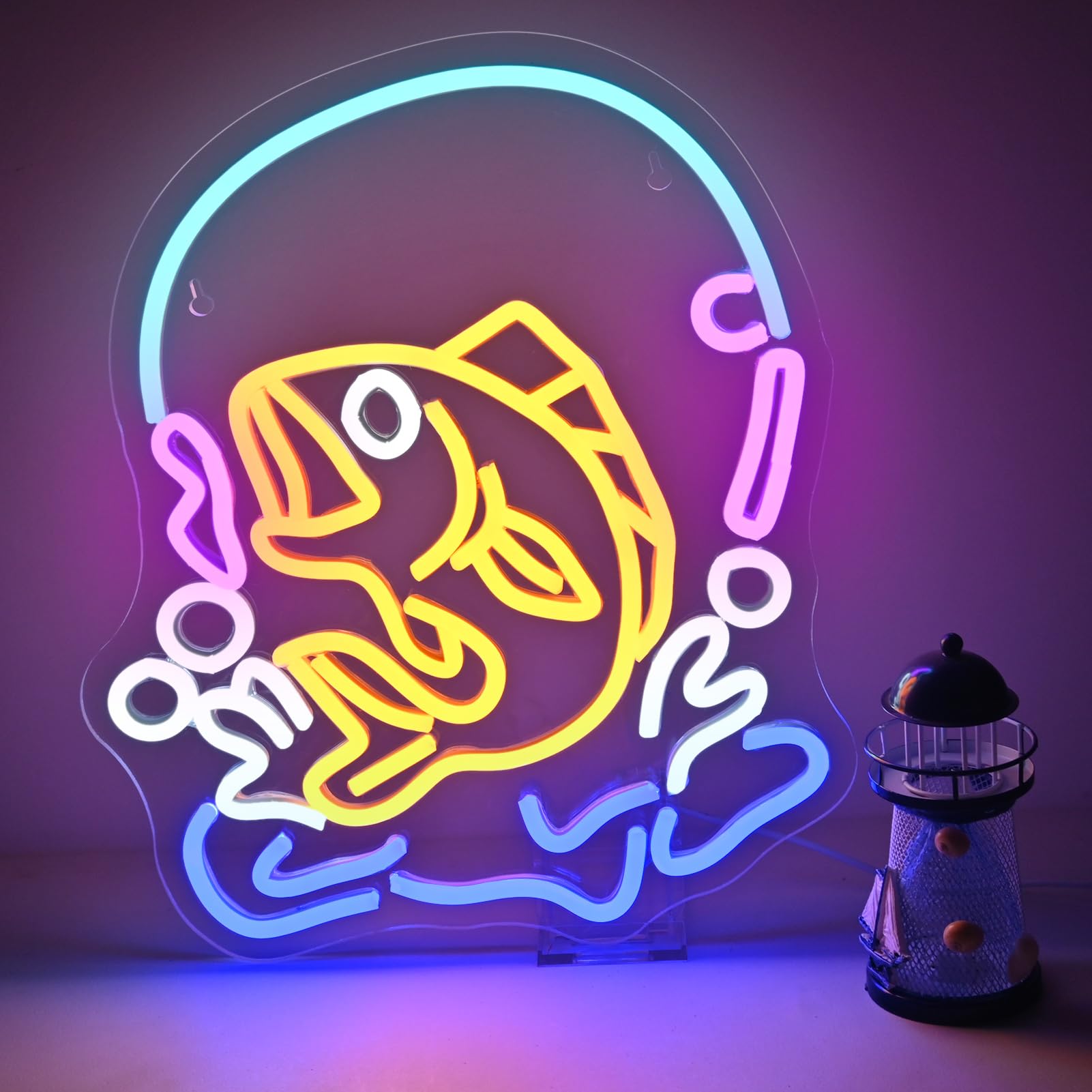Commercial Kitchen Lighting Design - Lampu Neon Memancing Ikan LED Desain