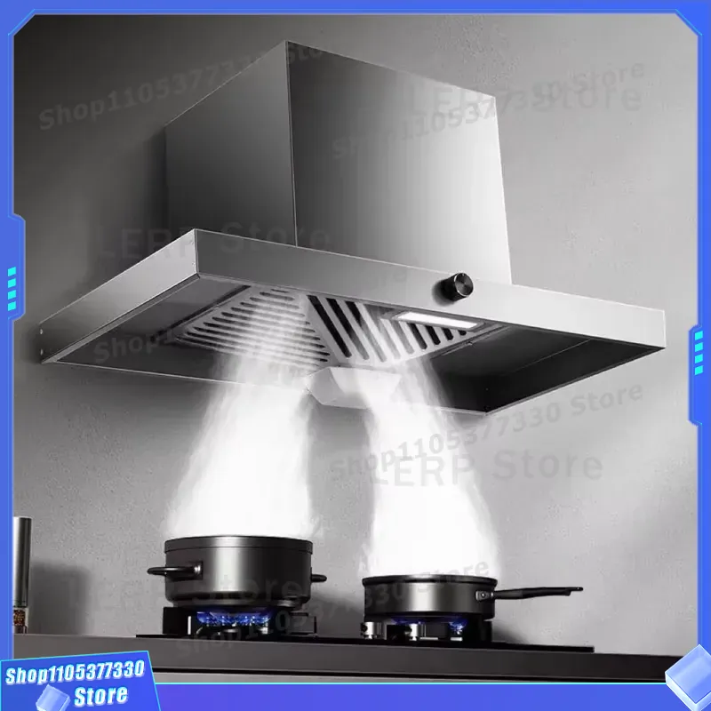 Commercial Kitchen Lighting Design - Mini Island Range Hood untuk Dapur