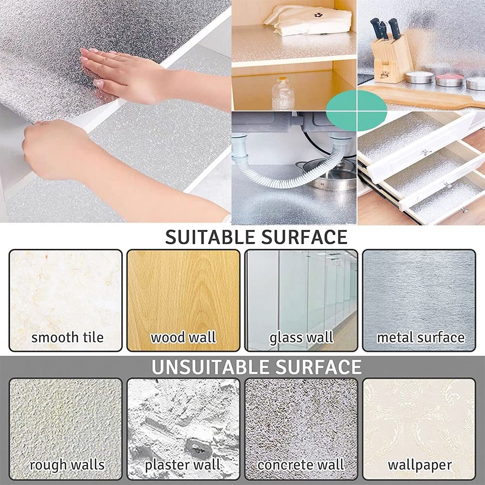 Kertas dinding alumunium Foil  - Commercial Kitchen Wall Panels ulasan dan harga