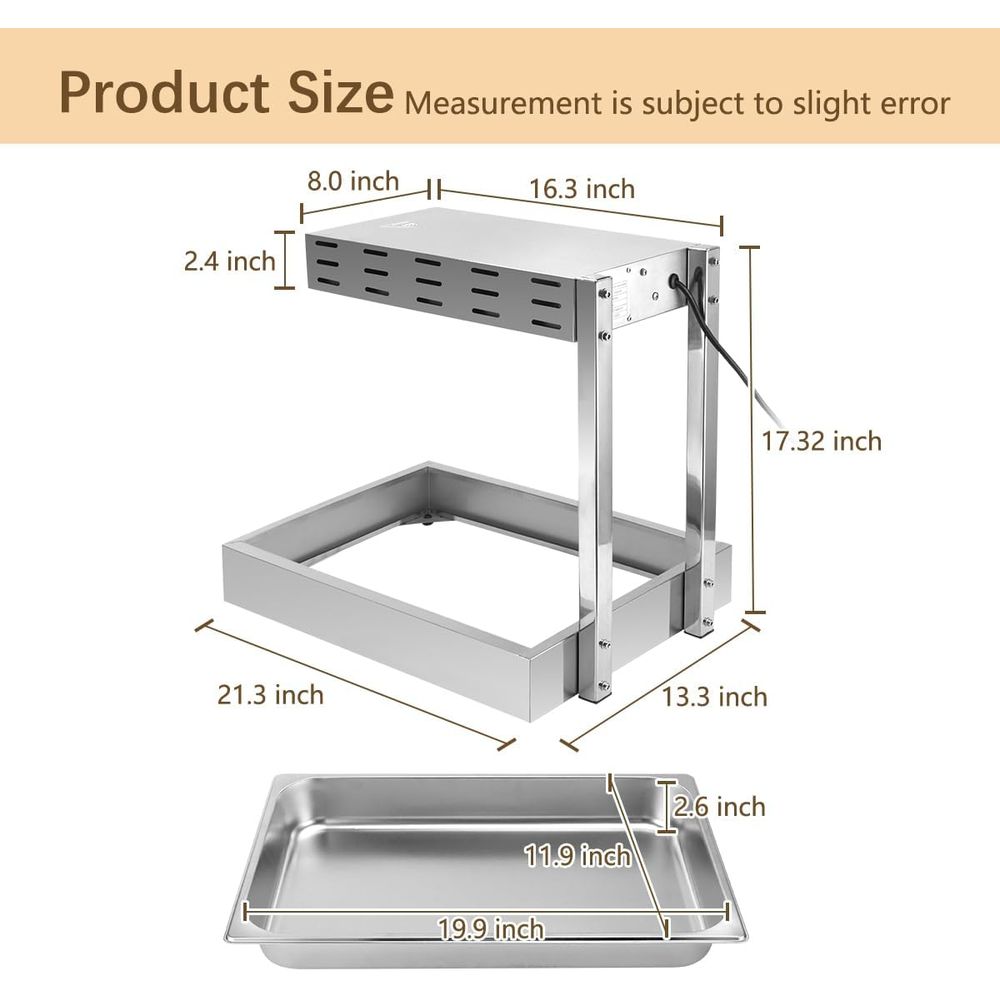 Pemanas Kentang Goreng, Lampu  - Commercial Kitchen Usa ulasan dan harga
